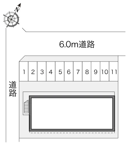 ★手数料０円★岡崎市中島西町　月極駐車場（LP）